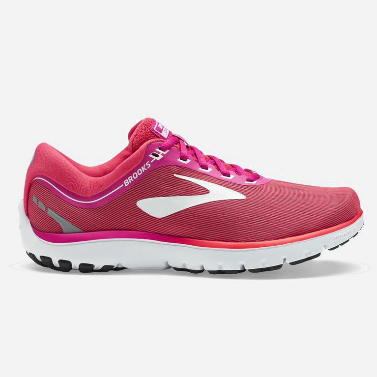 Tenis Brooks Pureflow 7 - Zapatillas Para Correr En Asfalto Mujer - Rosas / Rosas / Blancas (UWQH-48